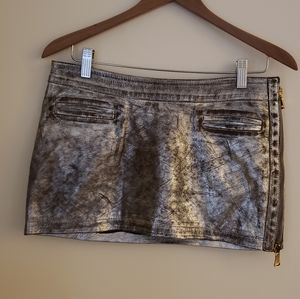 GF Ferre metallic mini skirt